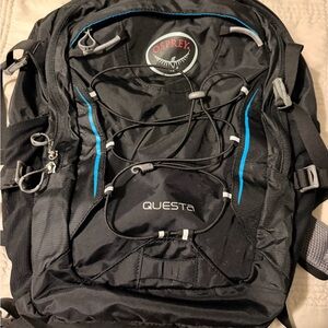 Osprey Black and Blue Backpack Great Condition